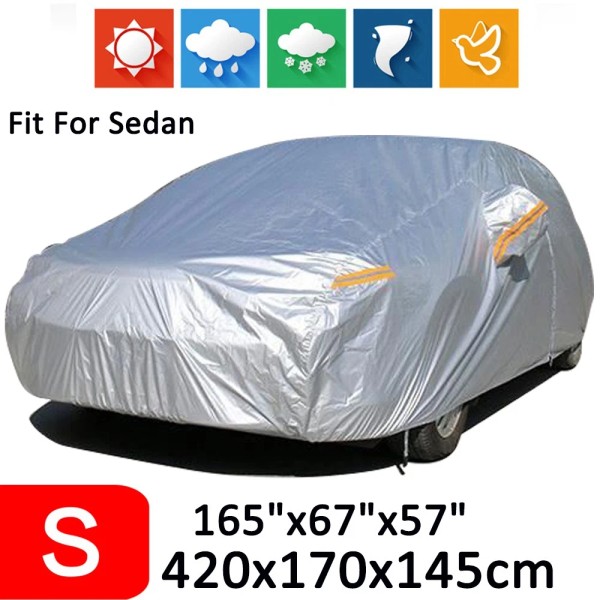 NEVERLAND Full Sedan Car Cover Waterproof All Weather Dust Sun