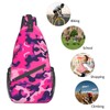 Mqtzyiwx Camouflage Red Sling Backpack Hiking Backpack Crossbody Bag Sports
