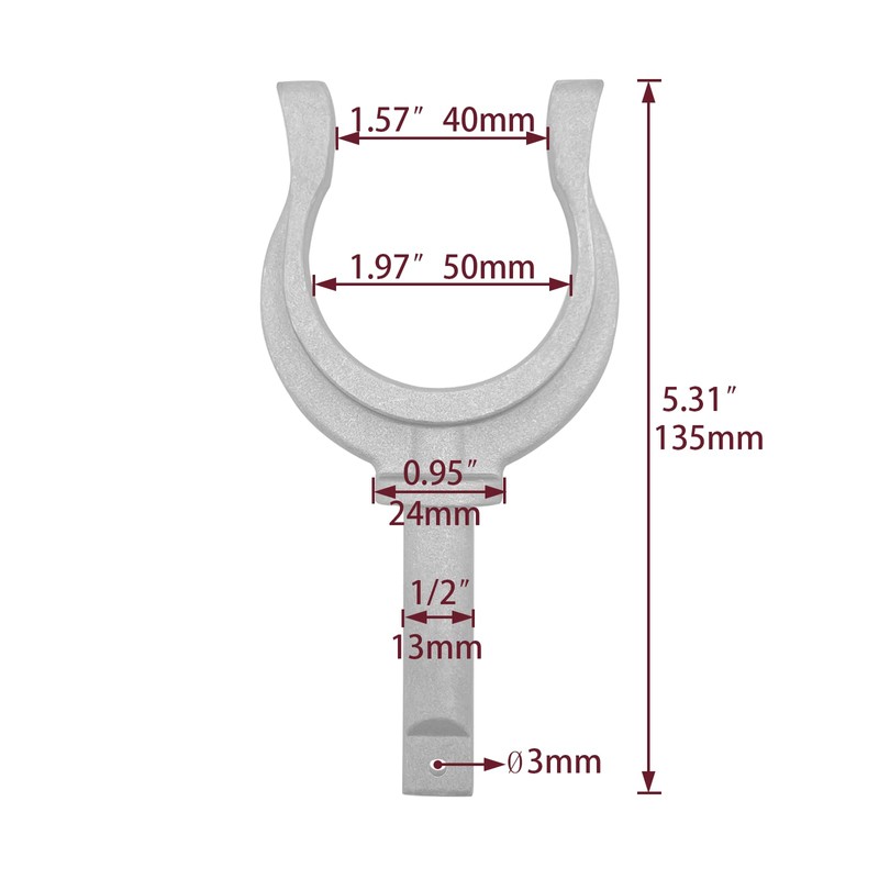 Surmeny Marine 2 Pieces Aluminum Oar Lock Oarlock Rowlock Premium