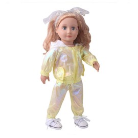 DUORUI Doll Clothes Sports Outfit Hooded Jacket for American Girl Doll 18 Inch