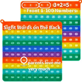 Sight Word A-Z Alphabet 1-100 Numbers Toy es un juguete de lectura temprana e iluminación de números, adecuado para el hogar y el aula, lo que hace...