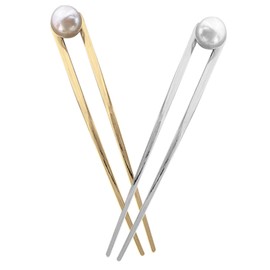 Ipetboom 2pcs Hairpin U-shaped Hairpin Hair Chopsticks for Women Gold Headpiece Hair Gems for Women Hair Bun Sticks Hair Sticks Bun Hair Fork Hair Forks Women's Alloy