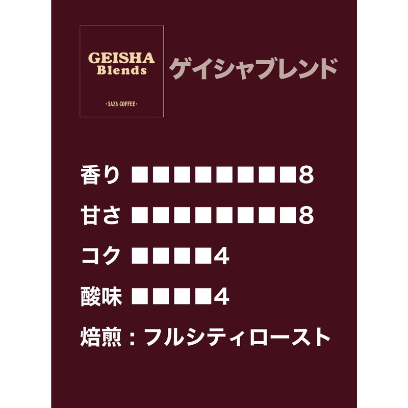 Geisha Blend Beans, 7.1 oz (200 g), Souza Coffee, Regular