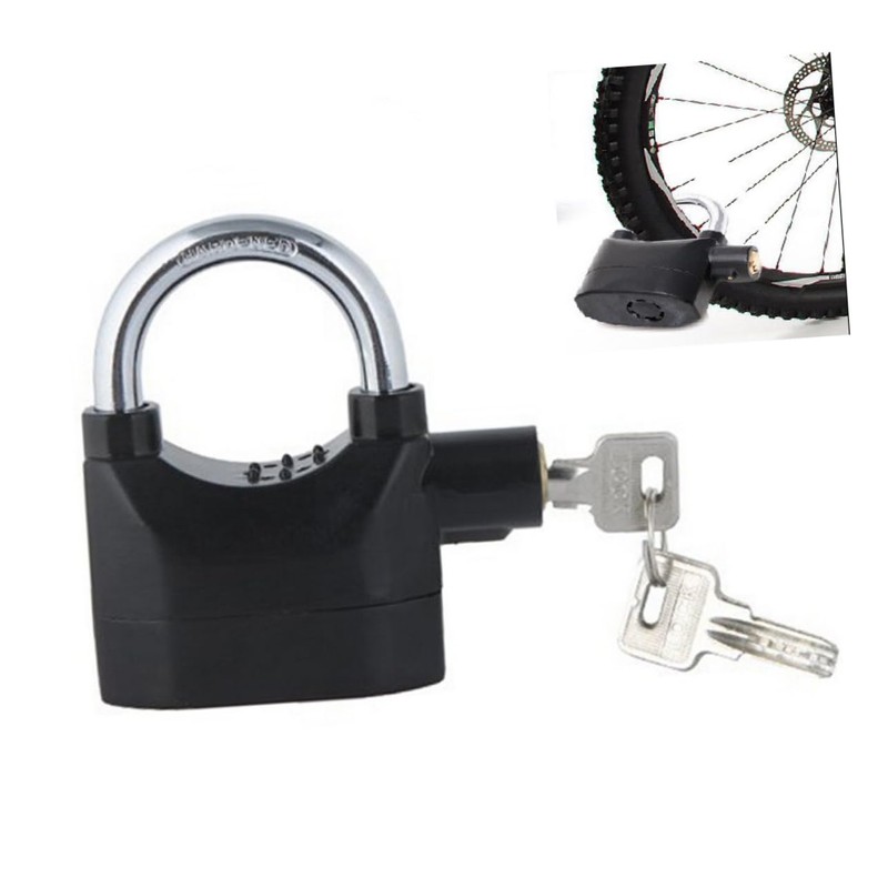 OSALADI Alarm Padlock Anti-Theft Lock for Door/Motorcycle with Unique Lock