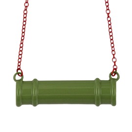 Demon Slayer: Kimetsu no Yaiba Anime Manga Nezuko Cosplay Bamboo Mouth Guard Replica Necklace with Red Adjustable Chain and Lobster Clasp