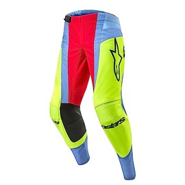 Alpinestars 3727024-7064-38: Techstar Ocuri Pants Lt Blu/Ylw Fluo/Rd Berry Sz 38