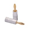 4 x Banana Plug Speakers 1 Pair - 24K Gold-Plated