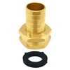 Uenede 2PCS Brass 3/4" Barb x 3/4"GHT Female Garden Hose