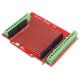 Jopto Proto Screw Shield, Assembled Connection Point, Prototype Expansion Board, Opening Source, Reset Button, PCB Bare Board, Compatible with Arduino, Pack of 2