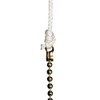 Bathroom Light Pull Chain – Polished Brass and Acrylic Crystal