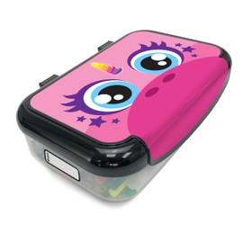 ZIPIT Recycled Plastic Pencil Box for Girls | Pencil Case for School | Large Capacity Pencil Box (Pink Unicorn)