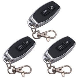 DieseRC 3pcs Remote Control 1527 Learning Code Wireless Remote Control Transmitter Keychain 433Mhz 2 Buttons, for use with DieseRC Receiver