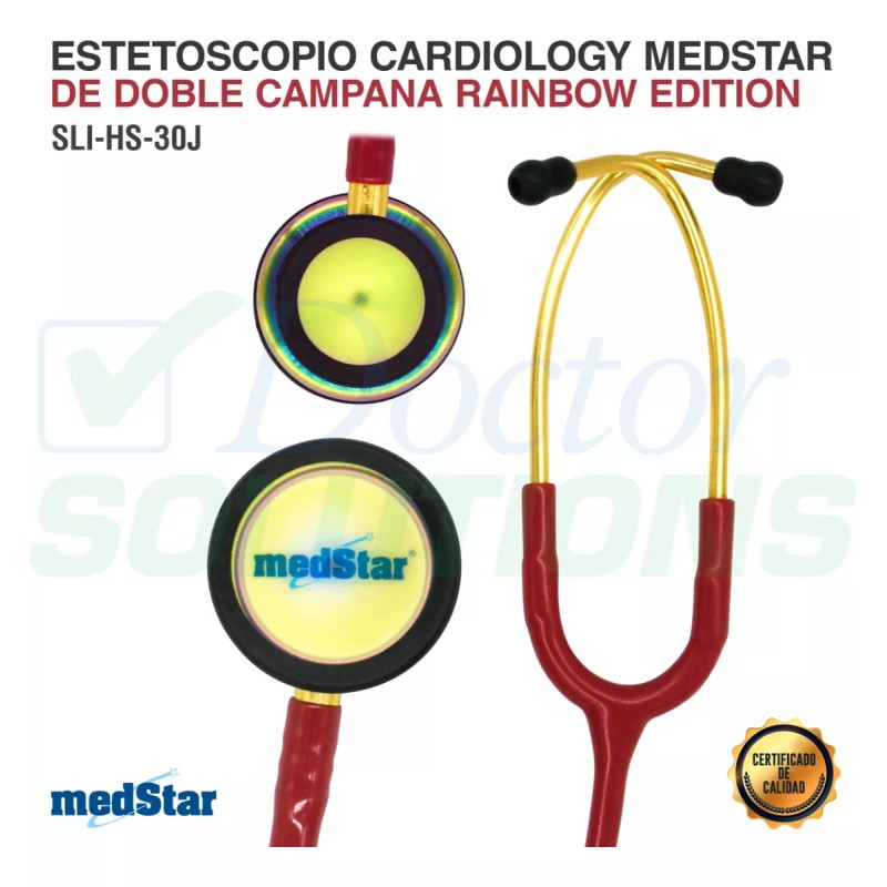 MedStar Estetoscopio Cardiology Medstar Duplex Rainbow Edition