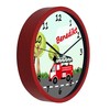 CreaDesign, WU-02-1009 Fire Brigade Wall Clock for Children's Room Personalised