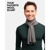 DANISH ENDURANCE Merino Wool Scarf, Premium Quality, Soft, Warm Neckwear,