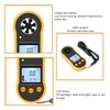 Digital Anemometer LCD Screen Handheld Wind Speed Meter Wind Temperature