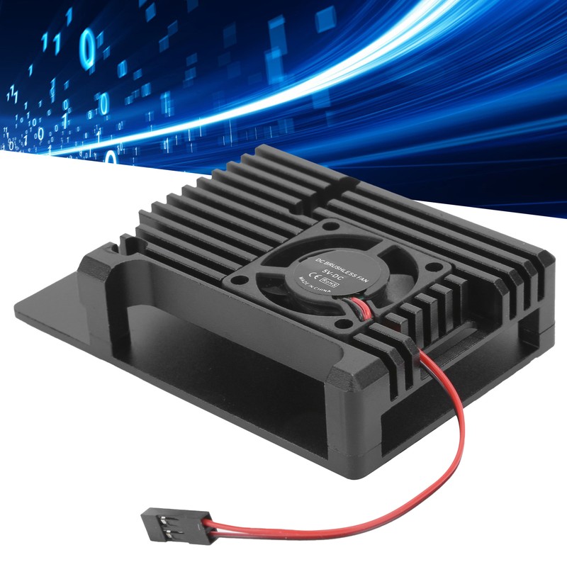 Single Fan Heat Sink CNC Protective Cover for Raspberry Pi