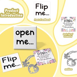 Funny Mother's Day Gifts for Mom Wife Grandma Daughter Gigi from Son Daughter I Love You Thank You Mom Birthday Christmas Gifts Necklace Matchbox Gift