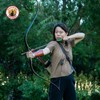 Deerseeker Archery 59" Longbow Traditional Bow Set Ambidextrous Horsebow Handmade