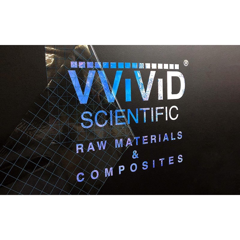 VViViD Transparent Medium Tack Vinyl Transfer Roll w/Grid for Signage,