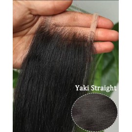Small Knot Transparent Lace Frontal Closure Film Transparent Swiss Lace Frontal High Digital Super Yaki Straight Hd 2*6 Closurecolor: yaki straight, stretched length: 22INCHES, toupee size: 5X5