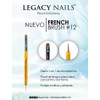 Legacy Nails Professional FRENCH BRUSH #12 WITH DOTTING TOOL -
