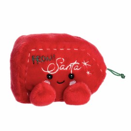 Aurora® Festive Palm Pals™ Eudora Gift Tag™ Stuffed Animal - Fun Collectible Plush for Kids and Adult Collectors - Perfect for Holiday Decorations or Gifts - Red 5 Inches