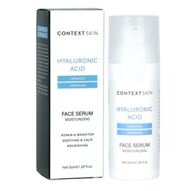 Context Skin Hyaluronic Acid Serum for Face - Deeply Hydrates & Plumps, Smooths Fine Lines, Enhances Elasticity & Restores Radiance - Pure Hyaluronic Serum for Glowing, Youthful Skin - 1.69 Fl oz