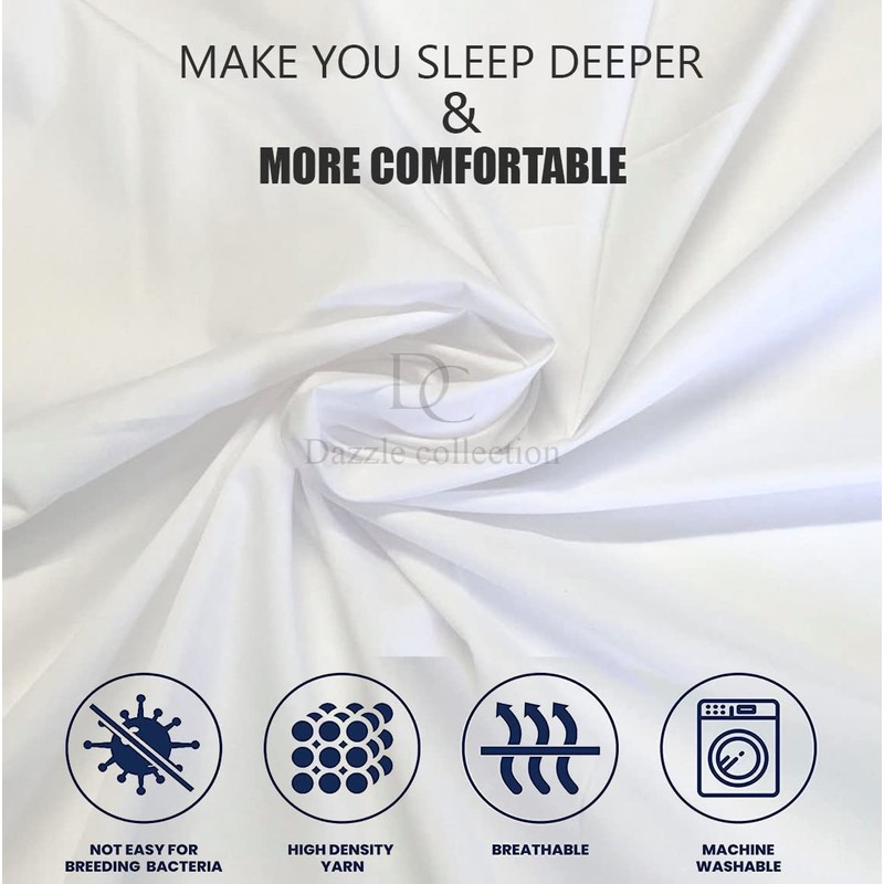 Dazzle Collection® Plain Dyed DUVET COVER SET with Matching Pillowcases