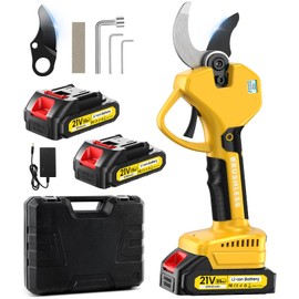 Electric Pruning Shears Cordless Pruner Shears Brushless 2.0 Inch Cutting Diameter with 2 * 2Ah Battery Pruning Shears Garden Tool for Tree Trimming Branch Cutter