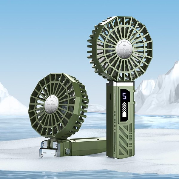 yefalux Portable Handheld Fan, 3000mAh Battery Rechargeable Personal Mini Fan