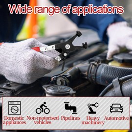 DGMI Hose Clamp Pliers Set of 3 Hose Clamp Pliers Spring Band Clamp Pliers Hose Clamp Pliers with Straight Neck for Car Repair Tool, Car Repairs