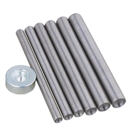 Lederhandwerk Puncher Stick Niet Install Tool 5-10mm Lederwerkzeuge mit Base Pack von 6