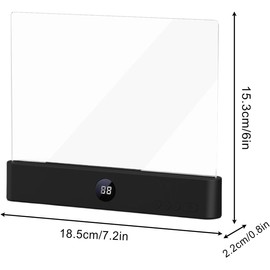 Luz para libros regulable con temporizador – 3 colores, panel transparente QN642T3ML77H7GK0