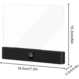 Luz para libros regulable con temporizador – 3 colores, panel transparente QN642T3ML77H7GK0