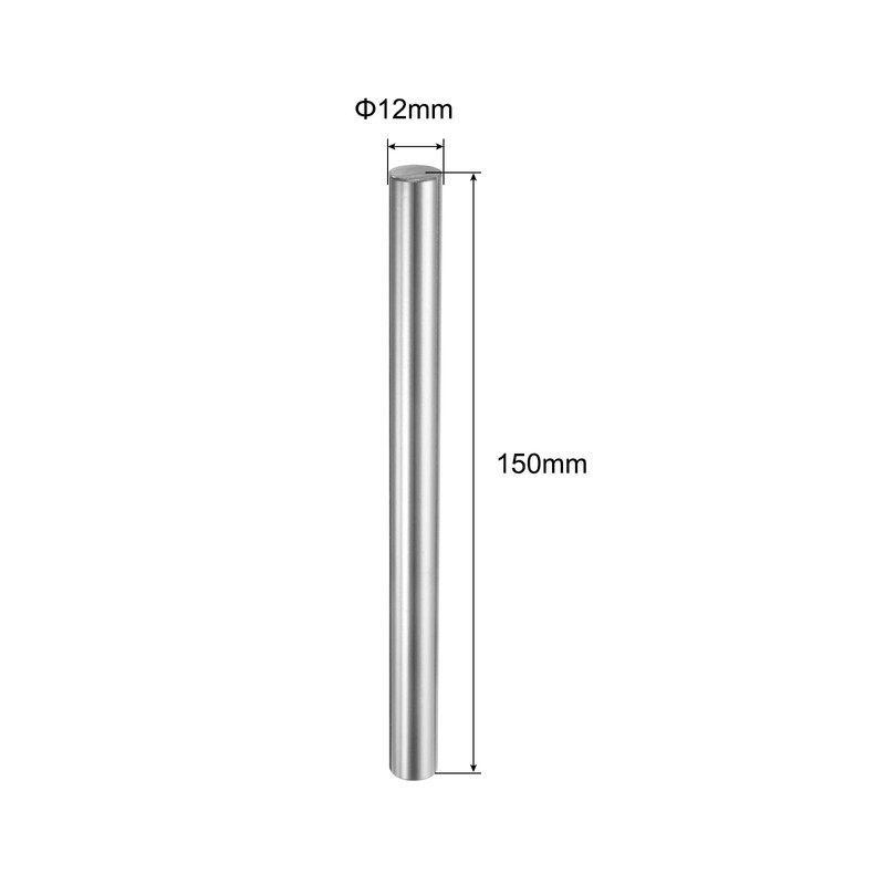 sourcing map 2 Pcs Linear Motion Rod Shaft Guide 12mm