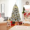 DREAMADE 9FT Flocked Christmas Tree, Artificial Xmas Tree w/PVC Needles,