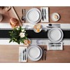 Black and White Table Runners 90 inches Long, Farmhouse Stripes