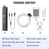 SUNKENET Meteor 3W 96pcs*0.03in*13.1ft Starlight Headliner Kit, 12LEDs Fiber Optic