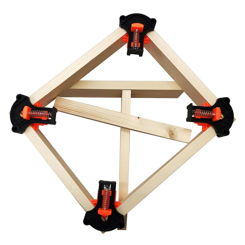 WEITARI 4set 60/90/120 Degree Pro Corner Clamps Set for Woodworking