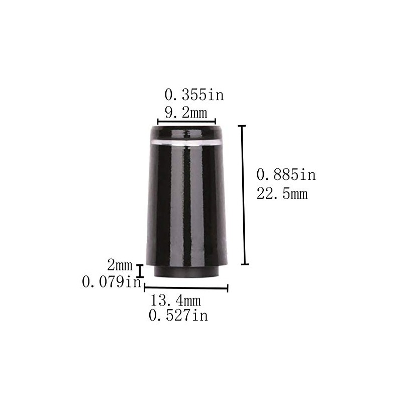 Golf Builder 10pcs Custom Black Tip Size .355 Golf Ferrules