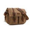 Kattee Leather Canvas Camera Bags for Men Vintage DSLR SLR