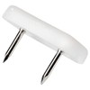 Adsamm® 16 x Plastic Gliders with 2 Nails / White