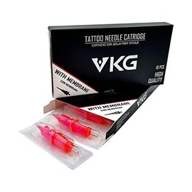 VW KG USA - 7 Round Liner (0.20 mm) - Cartuchos estériles y desechables para tatuajes - Caja 10ud