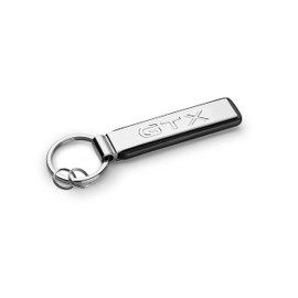 Volkswagen 000087010CFYPN Keyring with GTX Lettering, Keychain, Key Ring, Silver/Black, Metal, Silver/black, Modern