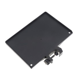 RTNLIT Microphone Stand Tray, Clamp On Firm Rack Tray Holder with 4.5 Pound Weight Capacity Adjustable Mic Stand Shelf for Live Streaming, Stage, Music Sheet, Karaoke, Recording, Podcast (7.9" × 5.5")