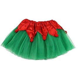 Jastore Girls Layered Stars Sequins Tutu Skirt Princess Ballet Dance Dress (Christmas Tutu Green 1)