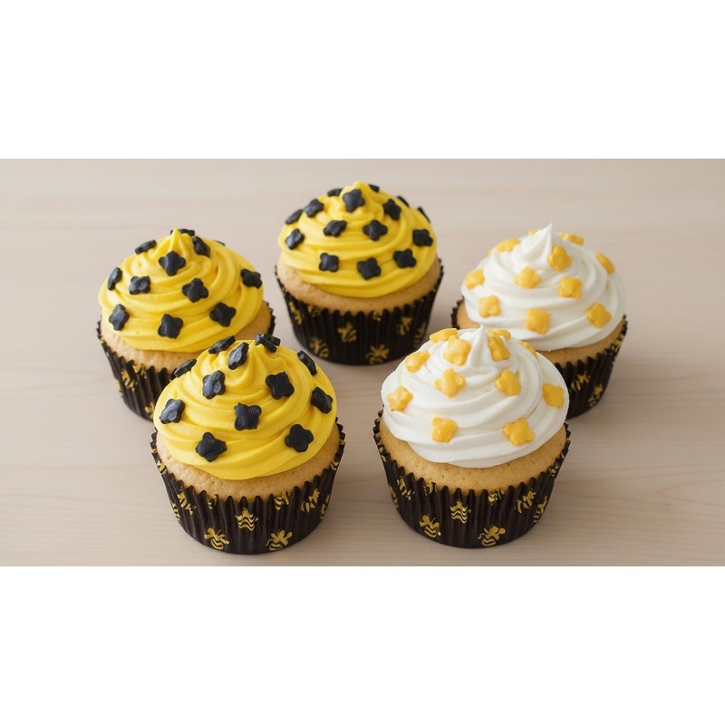 NCS Bumble Bee Shaped Edible Sprinkles – Black & Yellow