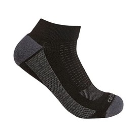 Carhartt Men's Force Lightweight Low Cut Sock, Black, Medium