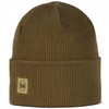 Buff Crossknit Beanie Size One Size Brindle Brown
